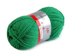 Kraftika 1ks (0005) vibrant green pletací příze hit 50g