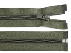 Kraftika 1ks olive night spirálový zip šíře 5mm délka 75cm bundový