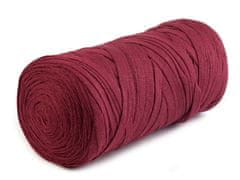 Kraftika 1ks (781) bordó sv. špagety ploché ribbon 250g yarnart