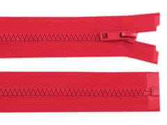 Kraftika 1ks poppy red kostěný zip šíře 5mm délka 65cm bundový