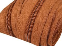 Kraftika 5m bombay brown zip spirálový 5mm metráž pro jezdce typu