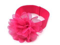 Kraftika 1ks růžová malinová dětská elastická čelenka do vlasů s