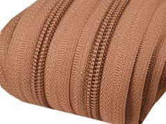 Kraftika 5m brown sugar zip spirálový 5mm metráž pro jezdce typu