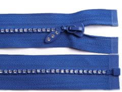 Kraftika 1ks dazzling blue kostěný zip šíře 4mm délka 50cm se