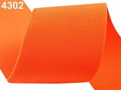 Kraftika 25m vermillion orange pruženka hladká šíře 50mm tkaná