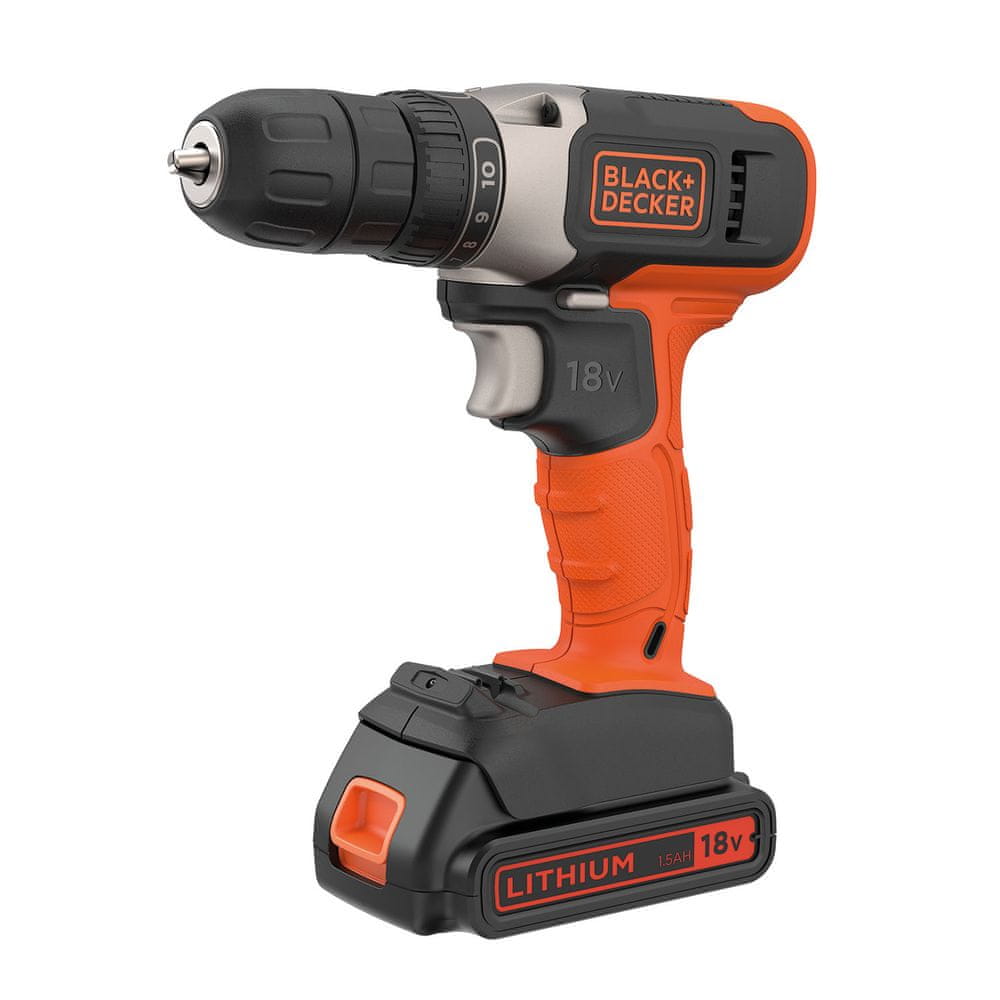 Black+Decker Aku vrtačka BCD001C1, 18 V