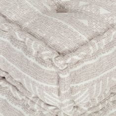 Greatstore Pouf 60 x 70 x 36 cm béžový textil