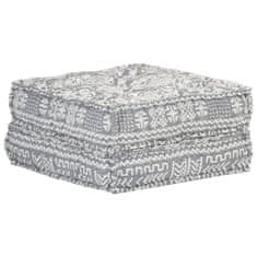 Greatstore Pouf 60 x 70 x 36 cm světle šedý textil