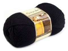 Kraftika 1ks (750) černá pletací příze merino exclusive 100g