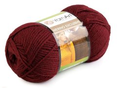 Kraftika 1ks (761) bordó pletací příze merino exclusive 100g