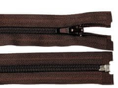 Kraftika 1ks chocolate brown spirálový zip šíře 5mm délka 35cm