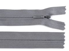 Kraftika 1ks zinc spirálový zip skrytý šíře 3mm délka 55cm