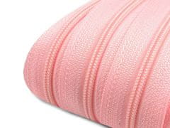 Kraftika 5m candy pink zip spirálový 3mm metráž pro jezdce typu pol,