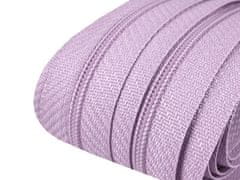 Kraftika 5m lavender fog zip spirálový 3mm metráž pro jezdce typu