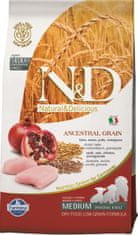 N&D ANCESTRAL GRAIN Dog LG Chicken, Spelt, Oats & Pomegranate Puppy Medium & Maxi 12 kg