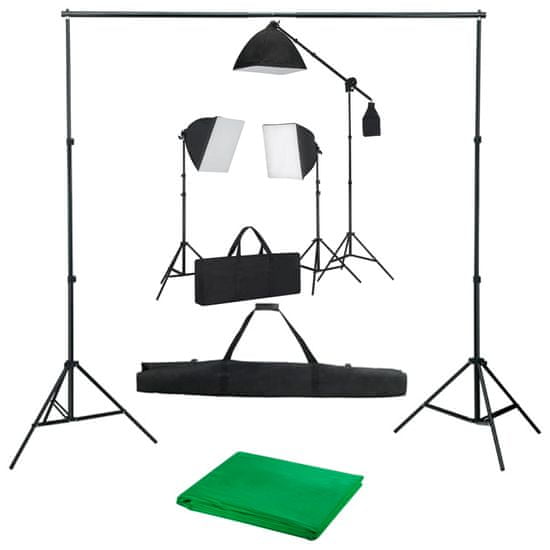 Greatstore Studio set se softboxy a fotopozadím