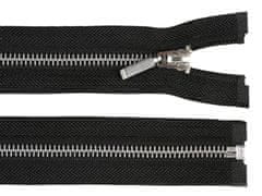 Kraftika 1ks 322 black kovový / mosazný zip šíře 6mm délka 75 cm