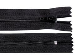 Kraftika 1ks black spirálový zip šíře 3mm délka 18cm autolock