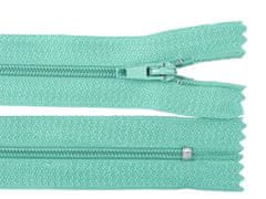 Kraftika 1ks light bleached aqua spirálový zip šíře 3mm délka 16cm