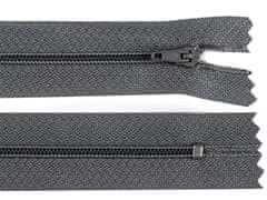 Kraftika 1ks 312 dark shadow spirálový zip šíře 3mm délka 35 cm