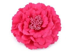 Kraftika 1ks pink brož / ozdoba růže 11cm, textilní brože, bižuterie