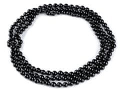 Kraftika 1ks černá perlový náhrdelník ve stylu 30. let