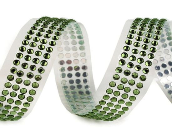 Kraftika 1ks zelená stepní samolepicí páska šíře 13mm perly a