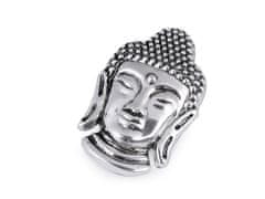 Kraftika 1ks platina buddha velká magnetická brož buddha, slon
