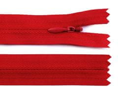 Kraftika 1ks high risk red spirálový zip skrytý šíře 3mm délka 20cm,