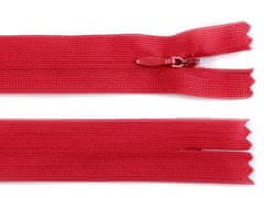 Kraftika 1ks high risk red spirálový zip skrytý šíře 3mm délka 55cm