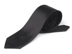 Kraftika 1ks 2 černá saténová kravata, módní kravaty, kravaty