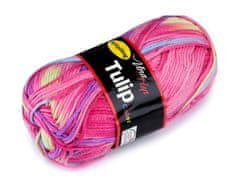 Kraftika 1ks 1 (5601) pink pletací příze tulip color 100g, pletení