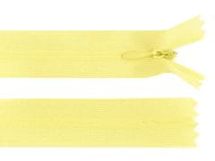 Kraftika 1ks 107 pastel yellow spirálový zip skrytý šíře 3mm délka