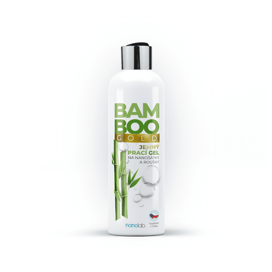 Nanolab Jemný prací gel na šátky a roušky BAMBOO Gold 500ml - EXPIRACE 3/23