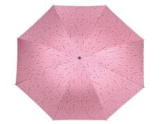 Kraftika 1ks pudrová dámský skládací deštník, dámské deštníky