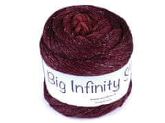 Kraftika 1ks (4) vínová pletací příze big infinity star 100g