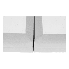 KONDELA Boxspringová postel 180x200, světle šedá, FERATA KOMFORT