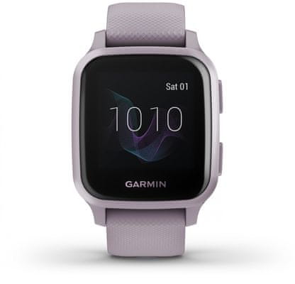 Chytré hodinky Garmin VENU SQ, LCD displej, smart watch, pokročilé, zdravotní funkce, tep, dech, menstruační cyklus, pitný režim, metabolismus, kalorie, vzdálenosti, kroky, aktivita, odpočinek, spánek