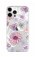 TopQ Kryt iPhone 12 Pro Max silikon Flowers 53584