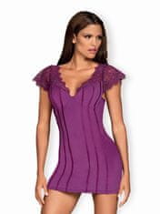 Obsessive Výjimečná košilka Moketta chemise purple - Obsessive fialová S/M