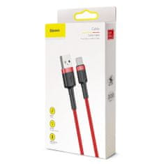 BASEUS Cafule kabel USB / USB-C QC3.0 2A 3m, červený