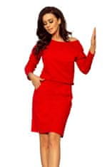 Numoco Dámské šaty 189-4 - NUMOCO Červená XL