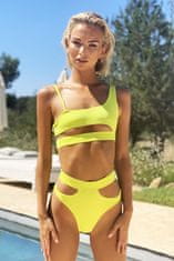 Gemini Dámské plavky Malibu Cut Out Bikini Lime - Hugz limetka L