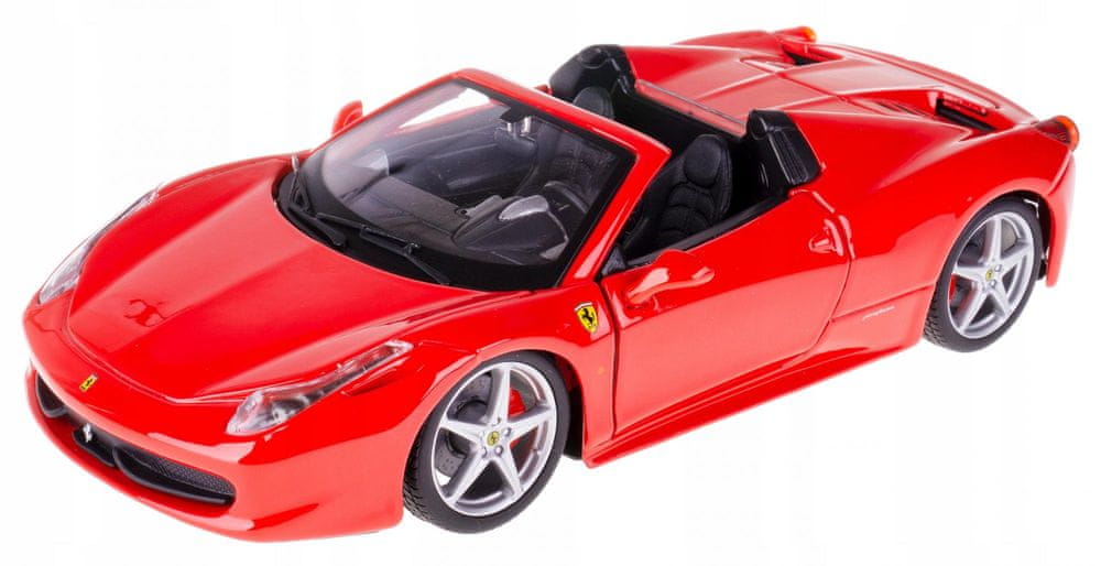 BBurago 1:24 Ferrari 458 Spider čevená