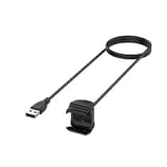 Tactical USB Nabíjecí Kabel pro Xiaomi Mi Band 5 / 6 / 7 - Černá KP26379