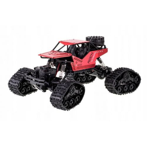 S-Idee s-Idee RC auto Strong Climbing Car METAL s koly i pásy 1:16 červená