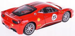 BBurago 1:24 Ferrari Racing 458 Challenge červená