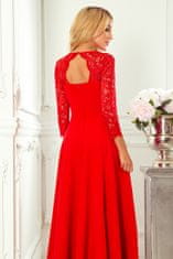 Numoco Dámské společenské šaty Amber červená M