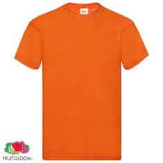 Greatstore Fruit of the Loom Originální trička 5 ks oranžová XL bavlna