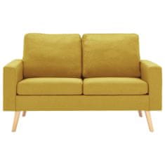 Greatstore 3dílná sedací souprava textil žlutá